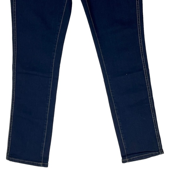 WEWOREWHAT THE DANIELLE HIGH RISE VINTAGE STRAIGHT DANI BLUE BLACK DENIM JEANS - Picture 8 of 16